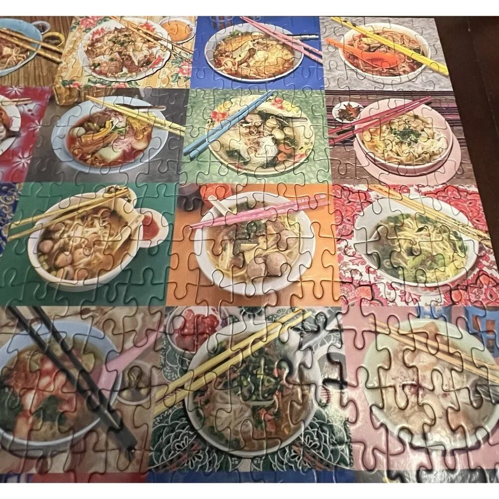 Galison Noodles For Lunch COMPLETE 500 Piece Puzzle 20